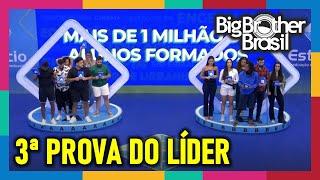 BBB 24: Veja quem venceu a 3ª Prova do Líder do Big Brother Brasil 2024! #BBB24