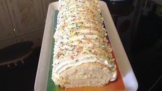 Rulada cu crema de vanilie | Cristine Cuisine