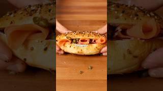 Bagel the long way #food #foodasmr #recipe #cooking