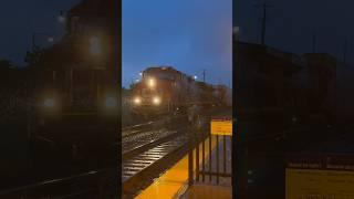 Ic Dash 9 2726 leads CN E271 is the rain (7/10/2024) #train