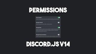 Discord Slash Command Permissions - Discord.js v14