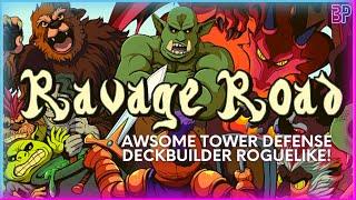 Ravage Road | Tower Defense Roguelike Deckbuilder | Gameplay | First Run Wave 1-25