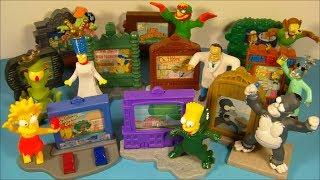 2002 THE SIMPSONS CREEPY CLASSIC'S SET OF 10 BURGER KING FULL COLLECTION VIDEO REVIEW