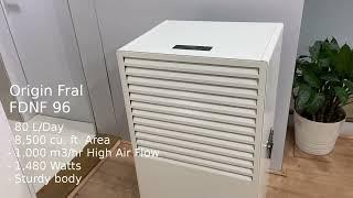 Origin Fral FDNF 96 Dehumidifier | Industrial Dehumidifier | Heavy Duty Dehumidifier | Strong Sturdy