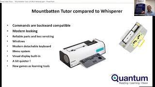 Mountbatten Tutor Product Overview by Peter Cracknell from Quantum RLV