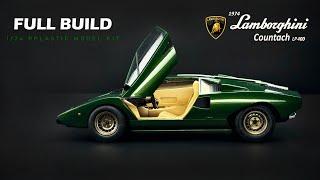 Lamborghini Countach LP400 | Aoshima | 1/24 | Scale Model Building (Full version) | ASMR