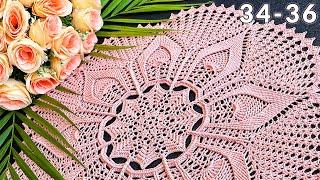 Crochet doily, Leila, 34-36