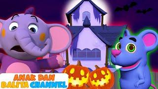 Rumah Hantu Seram yang Menakjubkan | Lagu Halloween Menakutkan 3D untuk Anak-Anak| ABC Bahasa