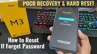 Poco M3 - Hard Reset and Factory Reset | If Forget Password