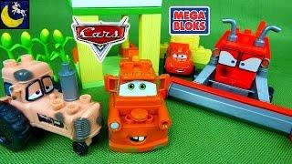 Disney Cars Mega Bloks Toys Tractor Tipping Frank Chewball Tractor Tow Mater Lightning Mcqueen Toys!