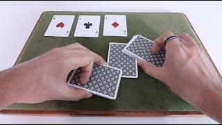 Tabled 4 Ace Production Card Trick [Tutorial]