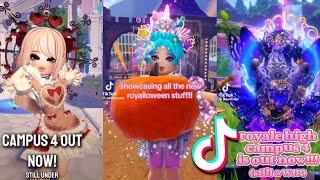 ROYALE HIGH TIK TOK - CAMPUS 4 + EARLY HALLOWEEN  ROBLOX TIK TOK 2024 