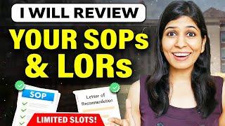  Get your SOP & LORs reviewed from ME!  For FALL 2024 admissions 