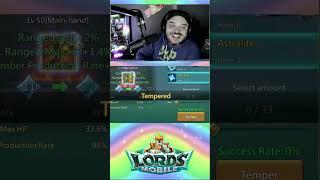 Level 12 Astralite Gamble! Lords Mobile #shorts