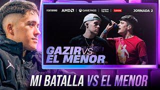 GAZIR reacciona a su BATALLA vs EL MENOR en FMS WORLD SERIES 