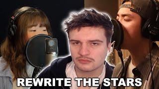 DOH KYUNG SOO (EXO) & LEE SUHYUN (AKMU) - Rewrite The Stars full cover | REACTION