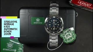 Steeldive Homage 6105 Automatic - Sapphire Crystal - Ceramic Bezel - Superluminova -Diver 200m Watch