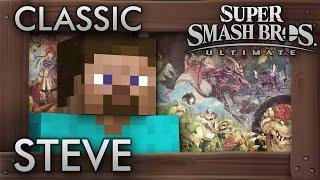 Super Smash Bros. Ultimate: MINECRAFT STEVE Classic Mode - 9.9 Intensity No Continues