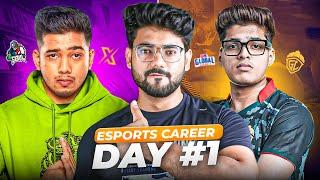 STARTING MY ESPORTS CAREER DAY #1  || BGMI