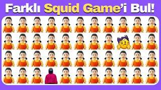 Farklı Olanı Bul!  Squid Game 2️⃣ | 60 Seviye | Kolay, Orta, Zor | Akıl Küpü Quiz