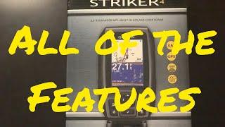 All of the features on the garmin striker 4