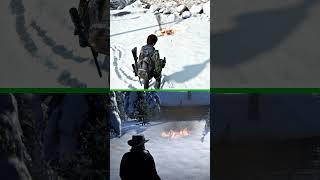 FIRE IN SNOW COMPARISON (TLOU2 VS RDR2)
