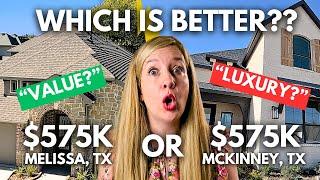 Comparing TWO AFFORDABLE New Homes in TOP DALLAS, TX SUBURBS | New Homes in McKinney and Melissa, TX