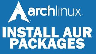 How to install software from AUR! Arch Linux, Manjaro