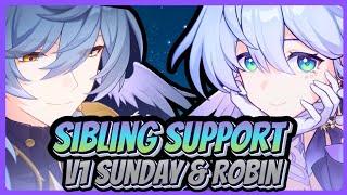 V1 Sunday and Robin GigaSupport!!!!! (Honkai Star Rail)