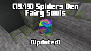 (UPDATED) Spiders Den Fairy Souls (19/19) | (Hypixel Skyblock)