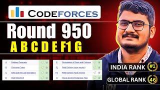 Codeforces Round 950 Solution Discussion | ABCDEF1G