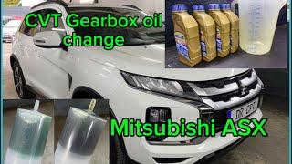 Mitsubishi ASX CVT oil change Automatic gearbox CVT fluid Getriebeöl wechsel CVT