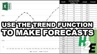 Use the Trend Function to Make Forecasts in Excel