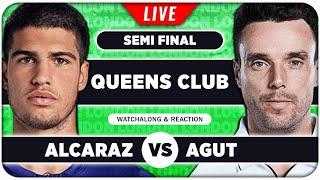 ALCARAZ vs BAUTISTA AGUT • ATP Queens Club 2025 SF • LIVE Tennis Watchalong