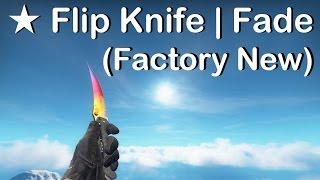  Flip Knife | Fade (Factory New) ingame view