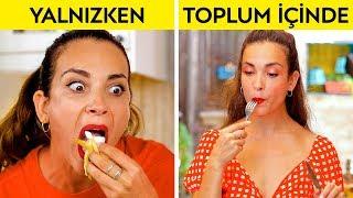 TOPLUM İÇİNDE KIZLAR VS YALNIZKEN KIZLAR || 123 GO!’dan Yalnızken Siz VS Toplum İçinde Siz