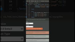Font Awesome icon library in Html and CSS #html #css.