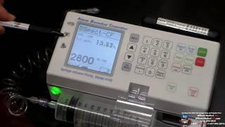 Syringe Pump Saline Infusion with DSpect –CF Program on the ABC 41000