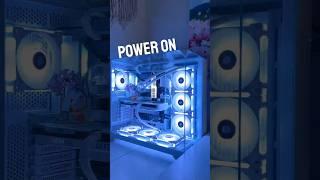 Power On - Gaming PC Showcase • PC Build  in description  “White Mist” #pc #whitepc