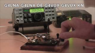 CW QSO using Straight Keys