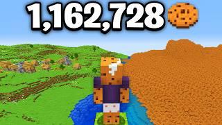 I Farmed 1,162,728 Cookies in Minecraft Hardcore