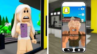 SPYING on my BROTHER in ROBLOX SNAPCHAT!