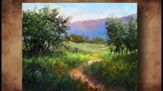 SUMMER LANDSCAPE Oil painting | How to Paint Mountain Landscape