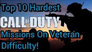 Top 10 Hardest Call of Duty Missions (Veteran Difficulty)