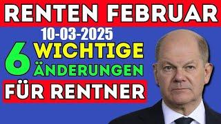 Renten im Marsch 2025  6 Wichtige Änderungen für Rentner!  Alle Details!