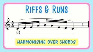 Riffs and Runs Major Pentatonic Vocal Warm Up Harmony Chords with Beat