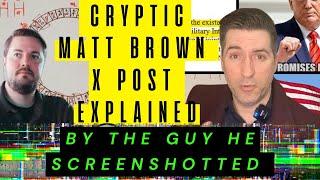 Matt Brown Posted This and I Had to Respond – Hidden Occult Meaning Inside!