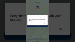 Fix Sorry there was a problem with your request instagram problem | Instagram login problem solved