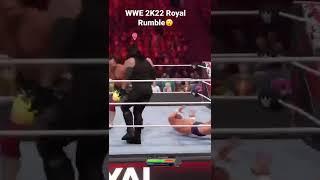 Craziest WWE 2K22 Royal Rumble Elimination! #shorts #wwe2k22