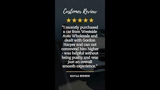 Celebrating a smooth car-buying experience at Westside Auto Wholesale.